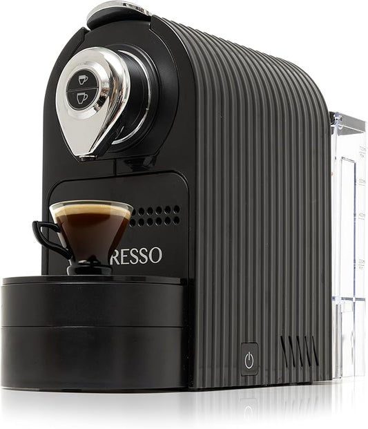 Mixpresso Black Espresso Coffee Machine ??Compact 1400W Single Serve Coffee Maker Compatible with Nespresso OriginalLine Capsules, One-Touch Operation, 19-Bar Italian Pump, 27oz Water Tank