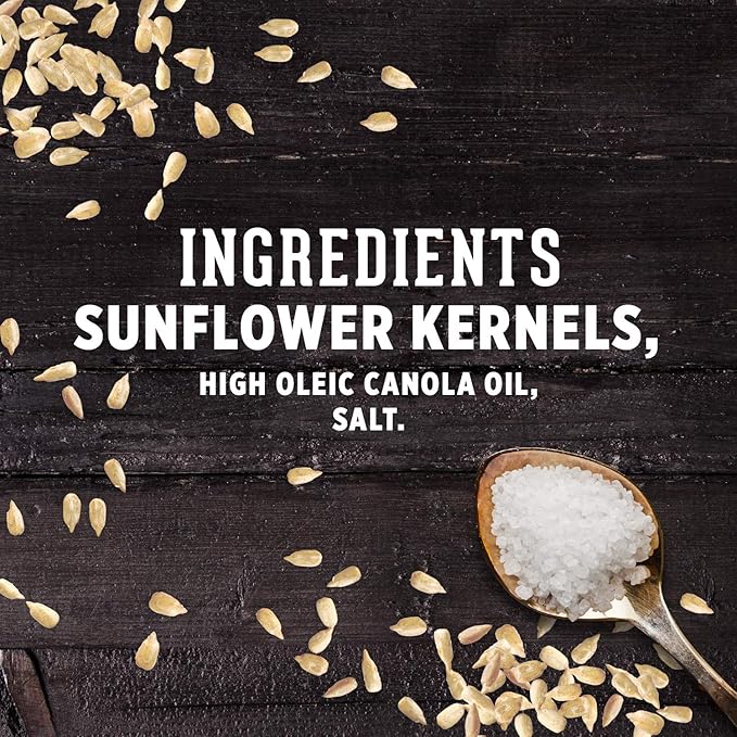 DAVID Roasted and Salted Sunflower Kernels, Original Flavor, 3.75oz. (Pack of 12)