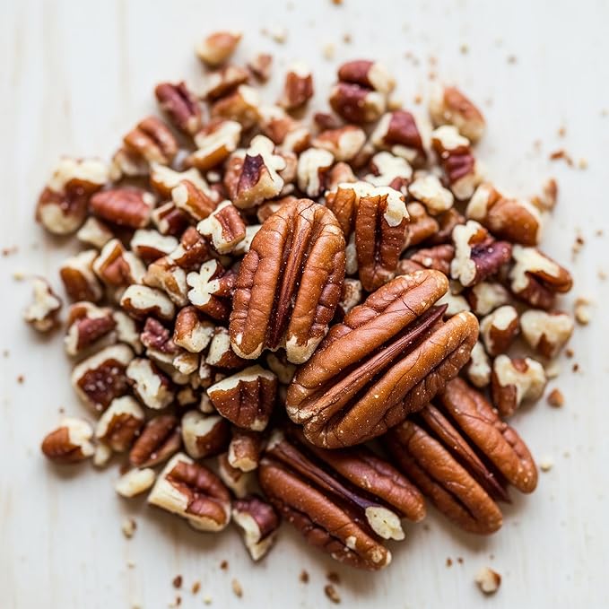 Raw Pecans Unsalted, 3 Pound Bag of Pecan Pieces, Chopped Pecans for Cooking, Baking & Snacks. Healthy Snack for Adults