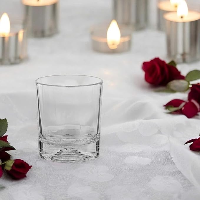 6 2/3 oz Old Fashioned Whiskey Glasses Set, Set of 6 Heavy Base Rocks Glasses Rocks Glasses for Cocktails, Cognac, Bourbon|Lead-Free Crystal|Dishwasher Safe