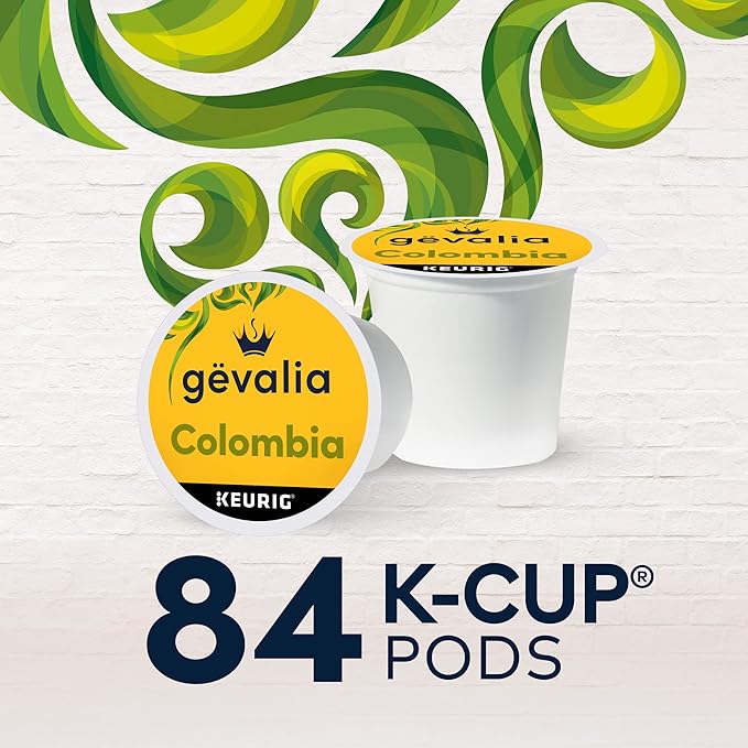 Gevalia Colombia K-Cup Coffee Pods, for a Keto and Low Carb Lifestyle, 84 ct Box