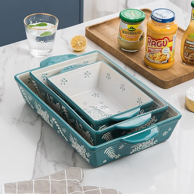 Wisenvoy Casserole Dishes For Oven Baking Dish Ceramic Casserole Dish Lasagna Pan Baking Dishes For Oven Baking Dish Set