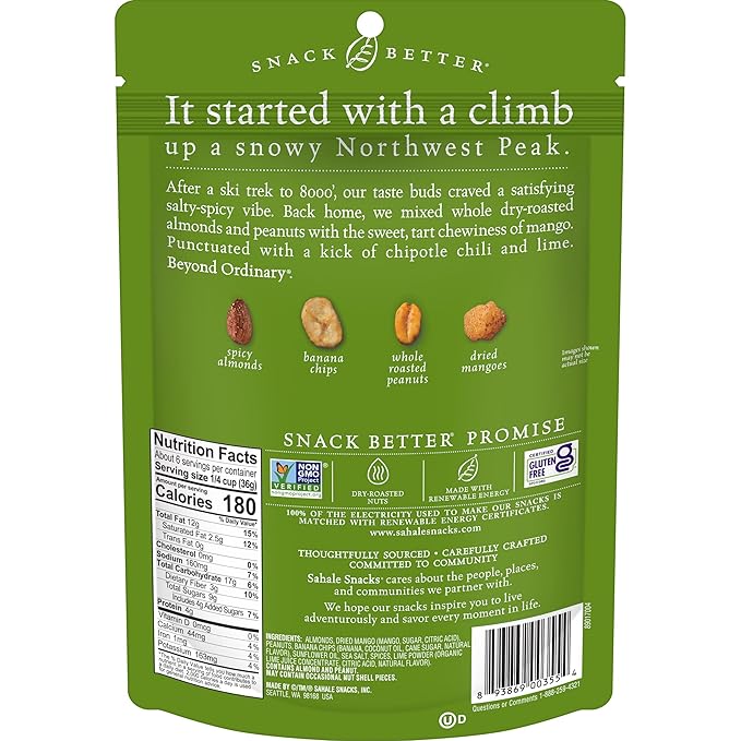 Sahale Snacks Mango Tango Almond Trail Mix, 8 Ounces