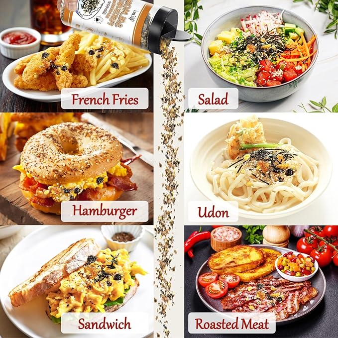 Yimi Salmon Furikake Seasoning, Rice Topping, Multi-Purpose Japanese Seasoning, No Additives or Artificial Colors, Ideal for Rice, Sushi, Salad, 5.5Oz