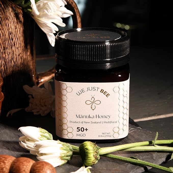 Raw Manuka Honey MGO 50+ | Premium New Zealand Honey – Supports Wellness with Natural Properties | 100% Pure, Sustainably Sourced | Ideal for Tea, Toast, & More – 250g/8.8oz