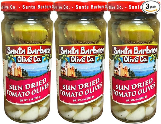 Santa Barbara 3pk Sun Dried Tomato Olives 5oz