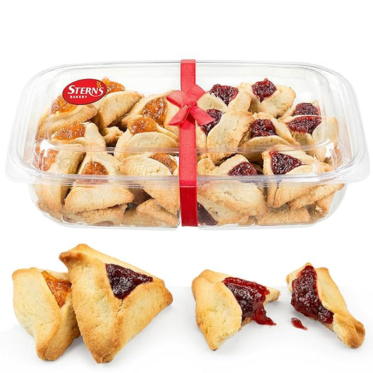 Shortbread Cookies Filled with Apricot and Rasperry Jam | Fruit Cookies, Gourmet Cookie Gifts | Kosher, Dairy Free, Nut Free | 22 oz Stern?셲 Bakery