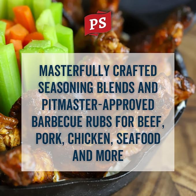PS Seasoning Honky Tonk Nashville Hot Chicken Seasoning - Spicy Chicken BBQ Seasoning and Rubs for Smoking, Grilling, Frying, Roasting - Nashville Style Dry BBQ Rub for Poultry, Wings, Ribs, Dips