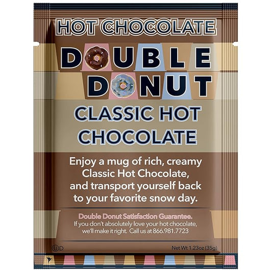 Double Donut Hot Chocolate, Classic Hot Chocolate, Hot Chocolate Packets, Hot Cocoa Mix, 128 Count