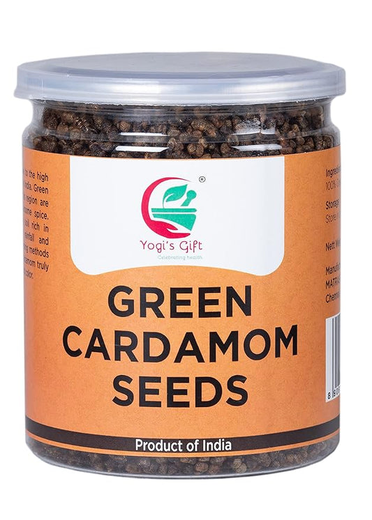 Cardamom Seeds | 10 oz / 283g | Fresh & Fragrant Rich Cardamon Seeds | Great for Coffee, Tea, Desserts and Baking | By Yogi's Gift ®
