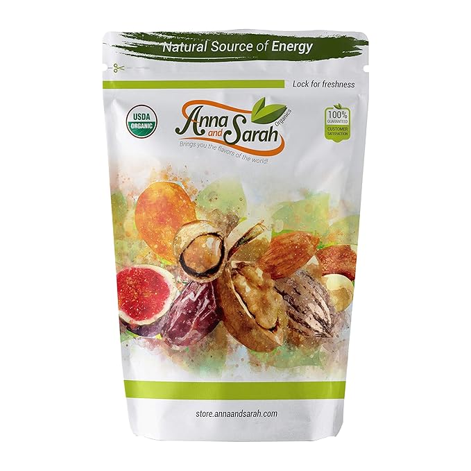 Anna and Sarah Organic Dried Mango, No Sugar Added Natural Snacks, 2 Lbs