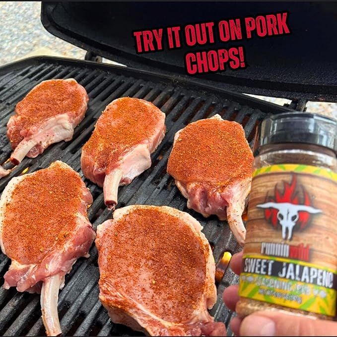 Sweet Jalapeno Seasoning | Premium Sweet and Spicy Rub | Sweet Heat Rub for Beef, Pork, Chicken, and Fish | Incredible Fajita Seasoning and Rib Rub | Runnin Wild Foods, 5.9 oz
