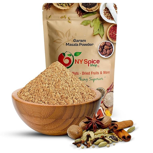 NY Spice Shop Garam Masala Spice Powder - 6 Ounce Premium Spice Blend - Garam Masala Seasoning - Aromatic Indian-Inspired Spices Blend with Coriander, Cumin & Cardamom - Great for Curries Meats & Rice