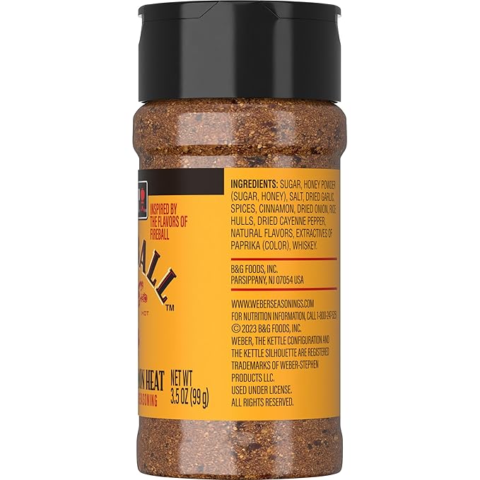 Weber Fireball Whiskey Flavored Seasoning, 3.5 Ounce (Pack of 2)