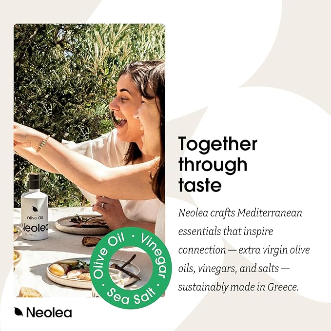 Neolea White Greek Balsamic Vinegar from Greece - American Oak w/Aged Vanilla & Honey Notes - Adds a Tangy & Acidic Flavor To Your Dishes - Dressing, Meats, Seafood & More - 8.45 fl oz / 250 ml