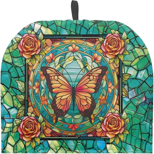 Butterfly Tea Cozy for Teapot Insulated Rose Tea Pot Cozy Green Tea Pot Cozy for Keeping Warm Tea Cosy for Teapot Dust Protector