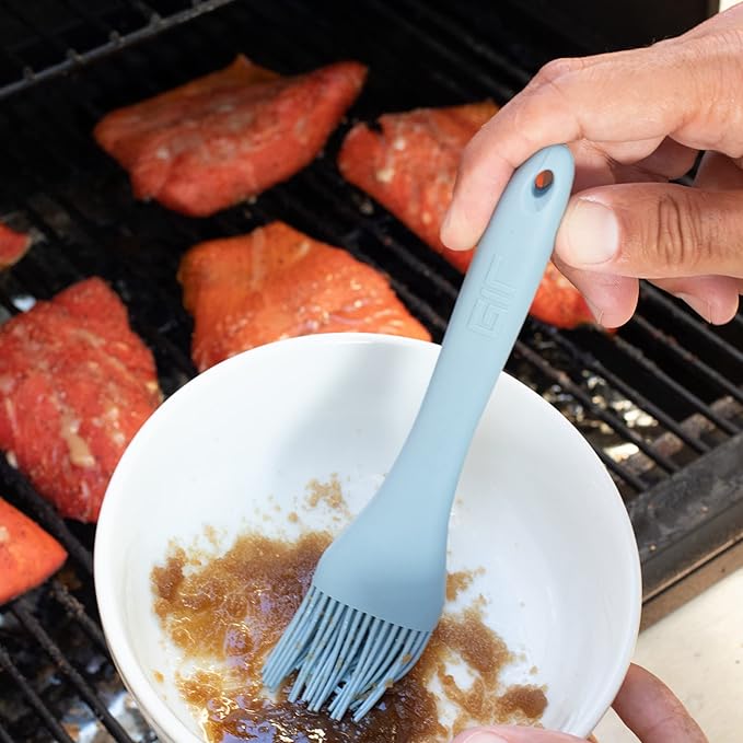 GIR: Get It Right Silicone Basting Brush – High Heat Resistant Kitchen Tool for Cooking, Grilling & Baking, Ultimate - 8IN, Slate