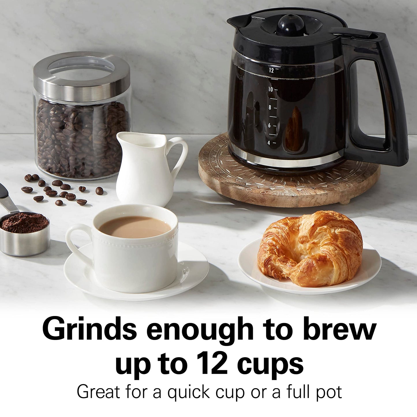 Hamilton Beach Fresh Grind Electric Coffee Grinder For Up To 12 Cups