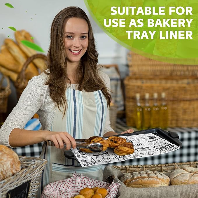 Wax Paper Sheets Deli Newsprint Food Basket Liners Sandwich Wrapping Paper Grease Resistant Waterproof Wrapping Tissue Hamburger Picnic Tissue for Baking Kitchen 8.3 x 9.8 Inch(1000 Pcs)