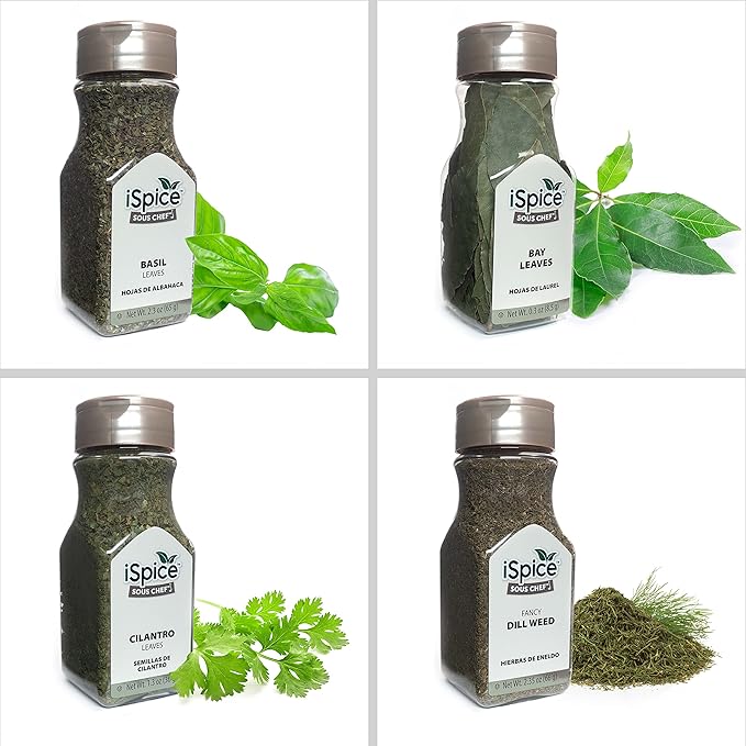 iSpice 24-Pack Gourmet Spice Set - Ultimate Spice, Seasoning Collection for Cooking (Kitchen Fusion)