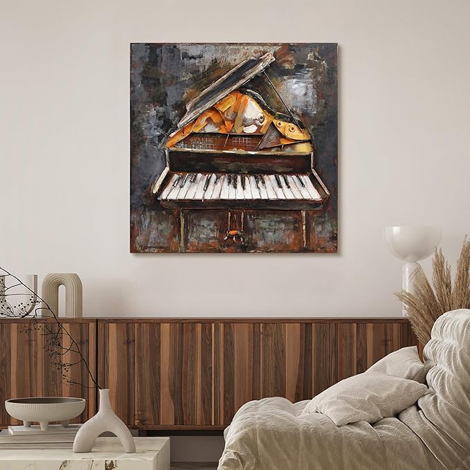 Empire Art Direct Magic Keys Mixed Media Iron Hand Painted Dimensional Wall Art, 32" x 32" x 3", Ready to Hang