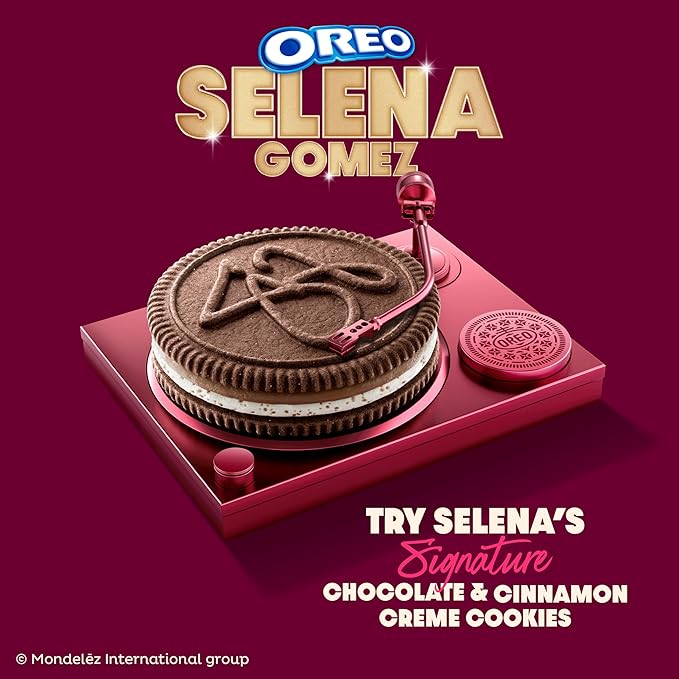 Selena Gomez OREO Cookies, Chocolate and Cinnamon Creme, Limited Edition, 10.68 oz