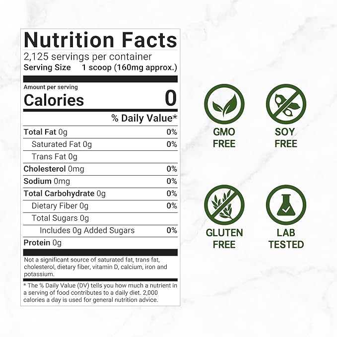 Organic Stevia Extract Powder, 12oz ??Natural Sweetener & Sugar Substitute ??Pure Stevia Leaf ??Great for Cooking, Baking, or Drinks ??No Erythritol or Additives ??Non-GMO, Sugar Free, Zero Calorie