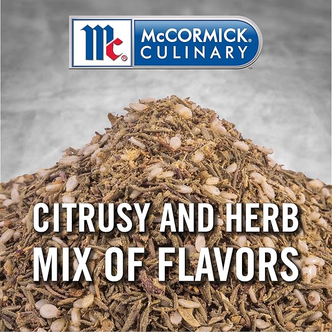 McCormick Culinary Za'atar Seasoning, 12.5 oz (Pack of 6) - Six 12.5 Ounce Containers of Zaatar Seasoning Blend, Adds Middle Eastern Flavor to Beef, Chicken, Lamb, Hummus, Roasted Vegetables, and More