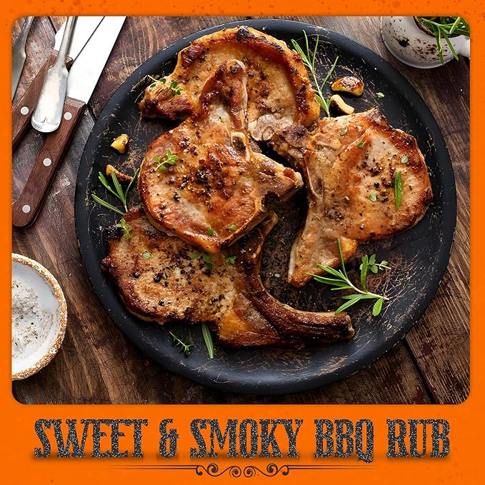 Fresh Finest Sweet & Smoky BBQ Rub - 4.93oz (140g) - Rich, Authentic, Kosher, All-Natural, Non-GMO, Gluten-Free