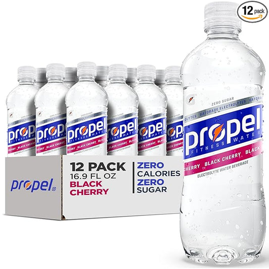 Propel Electrolyte Enhanced Water Sports Drink, Black Cherry Flavored Water, Zero Calorie & Zero