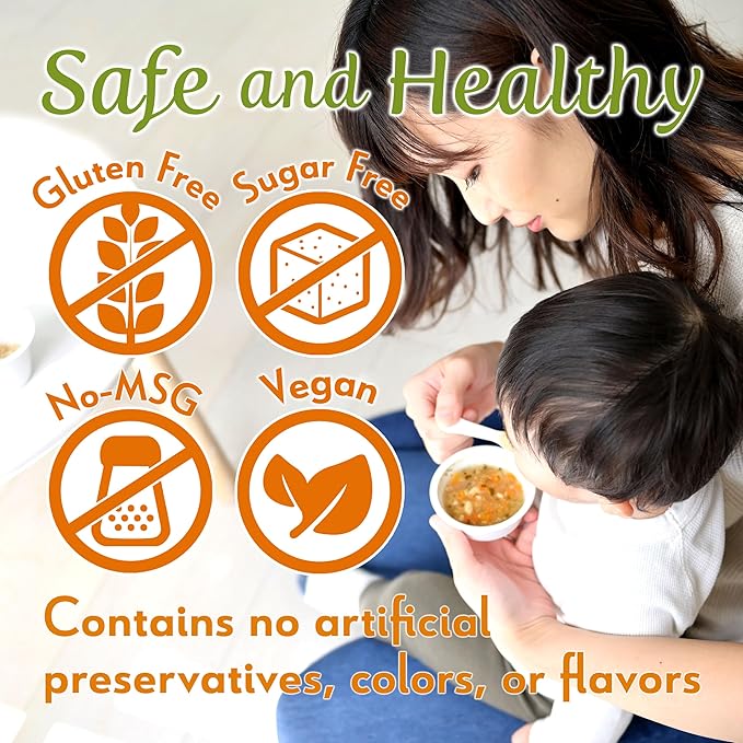 YAMASAN KYOTO UJI Japanese Umami Vegan Dashi Stock Powder, Healthy Veggie Dashi Packet, Vegetable Broth, Quick and Easy to Use, Gluten and Allergen Free, Sugar Free, No-MSG, 6g×15Packets