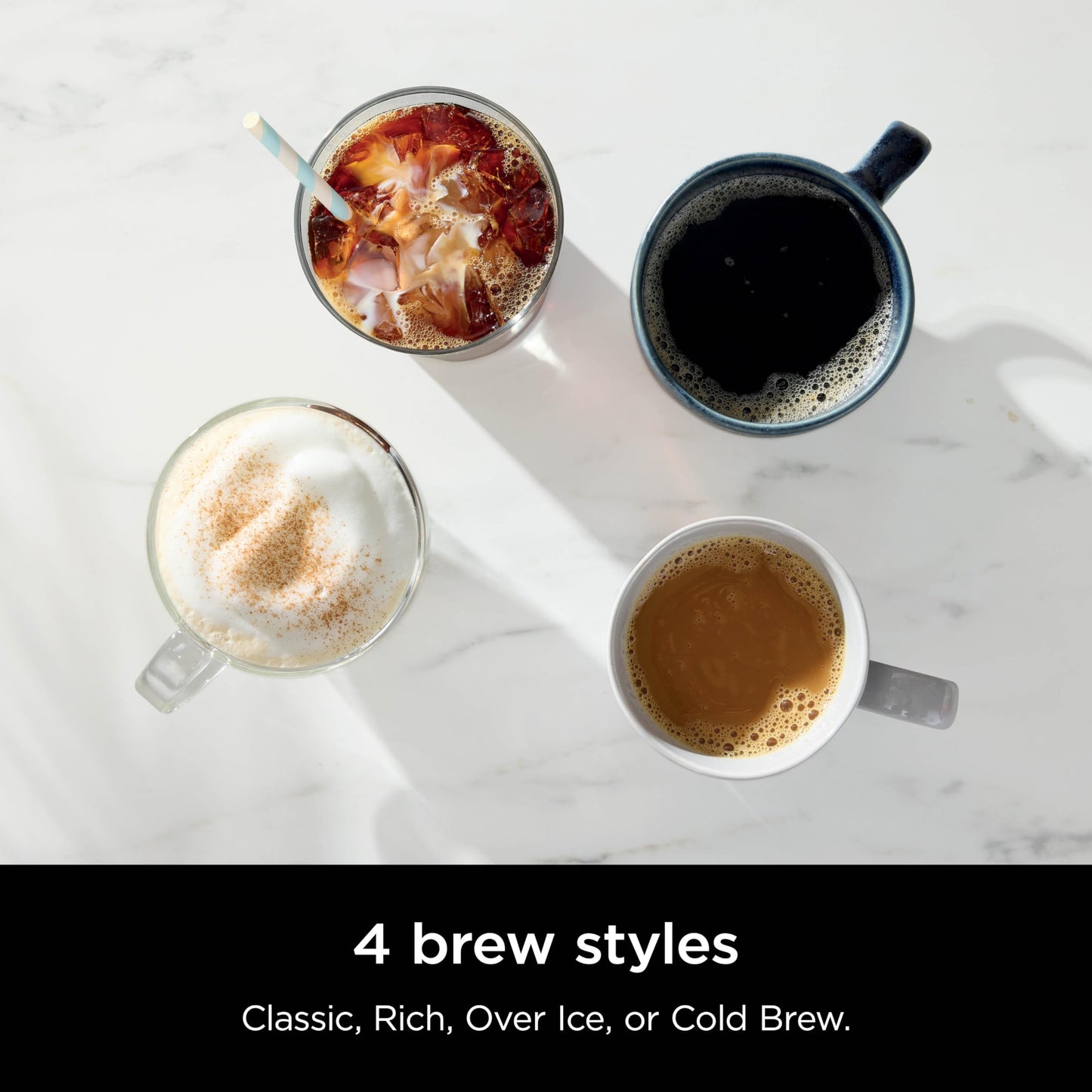 Ninja Hot & Iced XL Coffee Maker with Rapid Cold Brew, Black, CM371