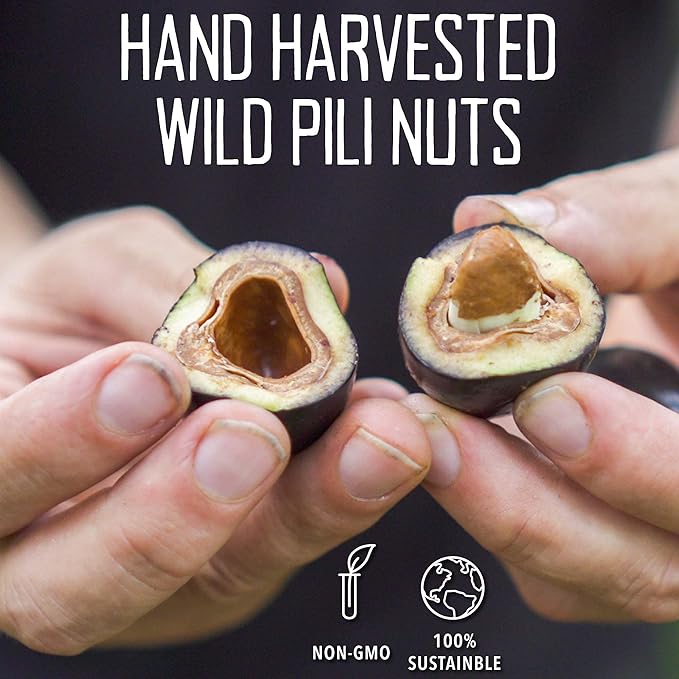 Pili Hunters - Wild Sprouted Pili Nuts, Pink Himalayan Salt, 5oz Bag, Keto/Paleo/Vegan Snacks, Low Carb Energy, Gluten Free, No Sugar Added, Superfood, The Original