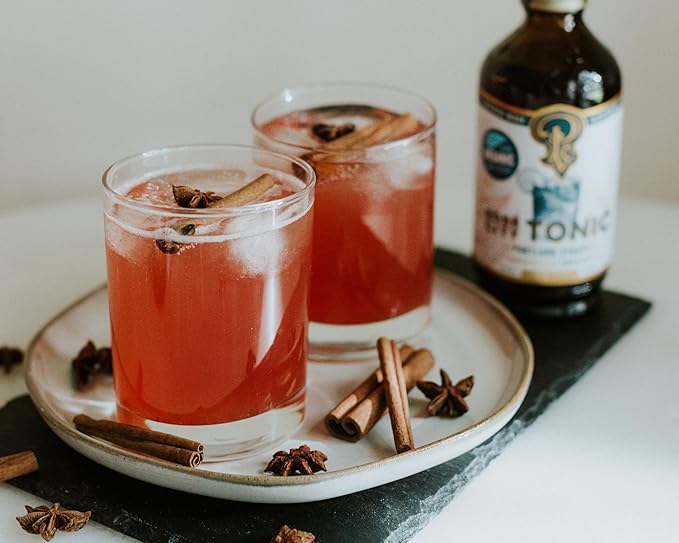 Portland Syrups Rose City Tonic Concentrate - Craft Delicious Cocktails, Mocktails, Sodas, and More - 12 oz with 24 Servings (Pack of 1)
