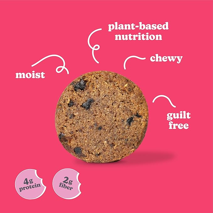 Love + Chew Cherry Almond Minis Bulk Box - Tasty, Gluten Free Cookies - Vegan, Healthy, Paleo, Non GMO - Individually Wrapped and Soft Baked - Made from High Protein Almonds - 1 Ounce Each, 80 Count