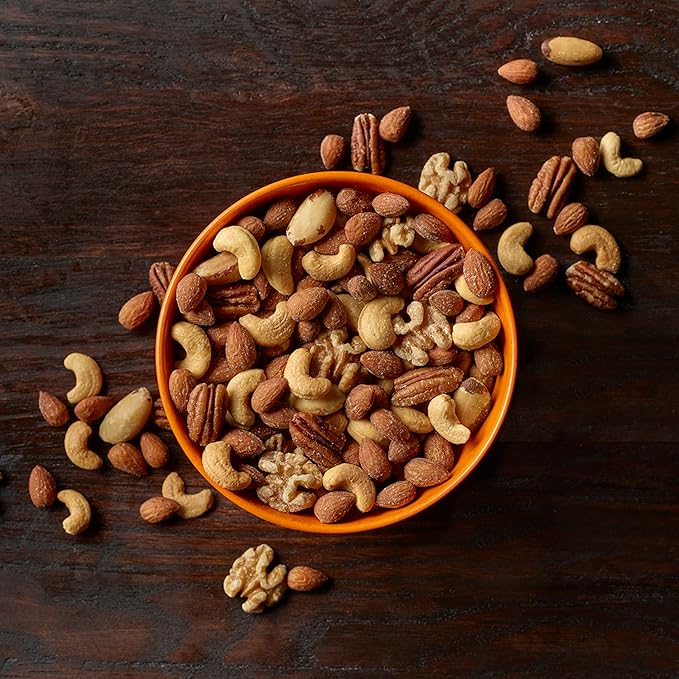 Emerald Nuts Deluxe Mixed Nuts (1-Pack), Features Roasted and Salted Nuts, Including Almonds, Cashews, Walnuts, Brazil Nuts and Pecans, 5oz Resealable Bag