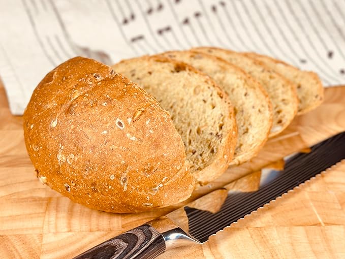 Molibake Multigrain Bread Mix ??Premium All-Natural Baking Mix for Bread Machine and Oven ??15 oz ??Gourmet Blend with Sunflower Seeds, Brown Flax, Pumpkin Seeds, Oat Flakes, Rye, Barley Malt, Wheat Bran ??Easy-to-Use Bread Maker Mix for Homemade Baking