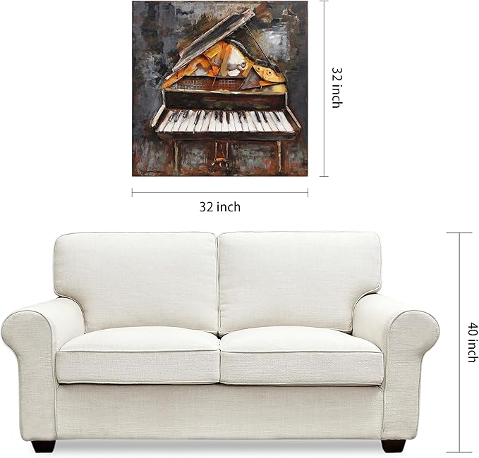 Empire Art Direct Magic Keys Mixed Media Iron Hand Painted Dimensional Wall Art, 32" x 32" x 3", Ready to Hang
