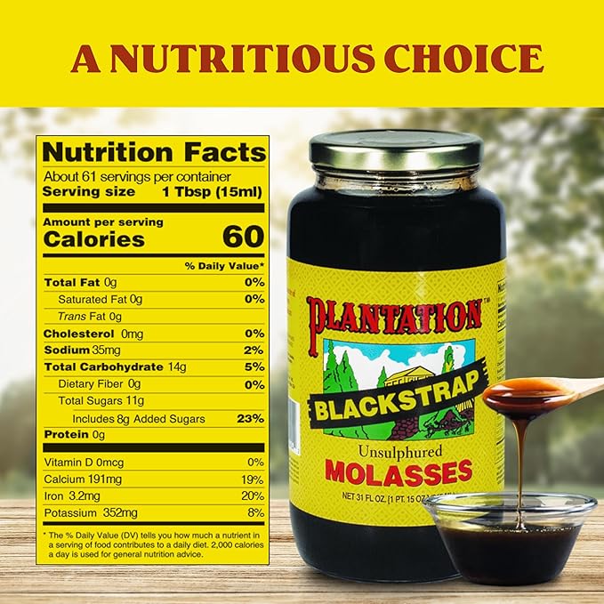 Plantation Blackstrap Molasses, 31 oz (Pack of 1)