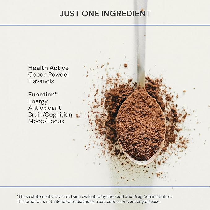 Blueprint Bryan Johnson Non Dairy Cocoa Powder ??Elite Level Flavanols ??100% Pure Cocoa ??Low Fat Unsweetened Cocoa ??Undutched ??Keto Friendly ??Great for Baking, Cooking & Smoothies ??12oz Bag
