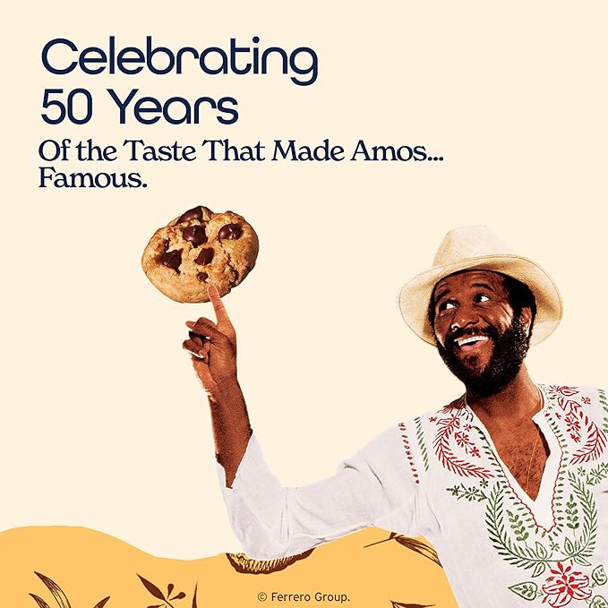 Famous Amos Classic Chocolate Chip Cookies, 1 Ounce Bag (Pack of 12)