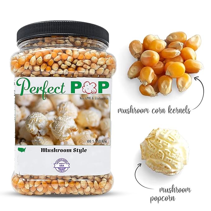 Concession Essentials Gourmet Mushroom Extra Large Popcorn Kernels - 2lbs