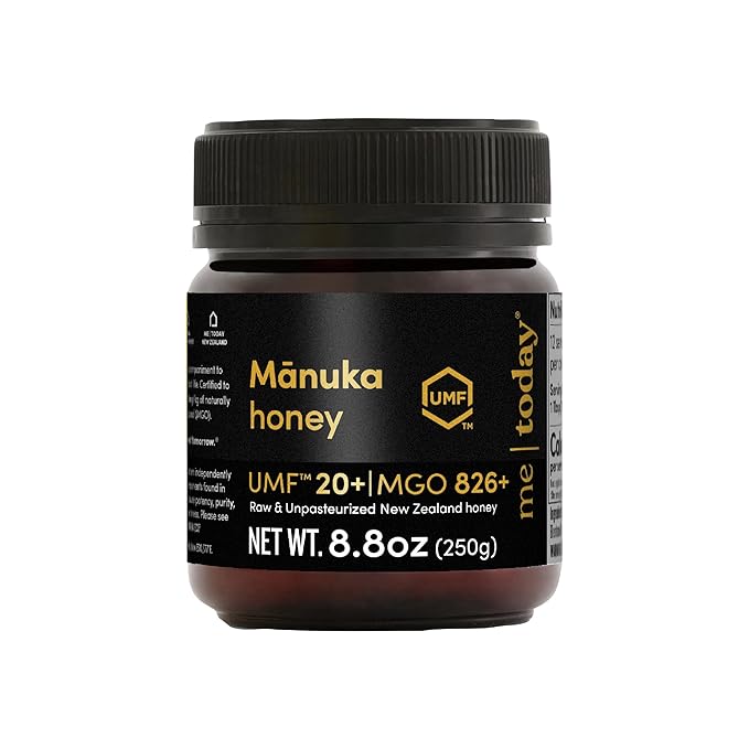 Me Today Manuka Honey, UMF 20+/MGO 826+ from New Zealand Authentic, Raw & Unpasteurized Honey | Raw Manuka Honey for Daily Wellness Support | Delicious Honey Crafted by Bees in 8.8oz