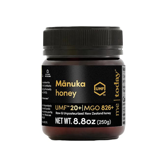 Me Today Manuka Honey, UMF 20+/MGO 826+ from New Zealand Authentic, Raw & Unpasteurized Honey | Raw Manuka Honey for Daily Wellness Support | Delicious Honey Crafted by Bees in 8.8oz