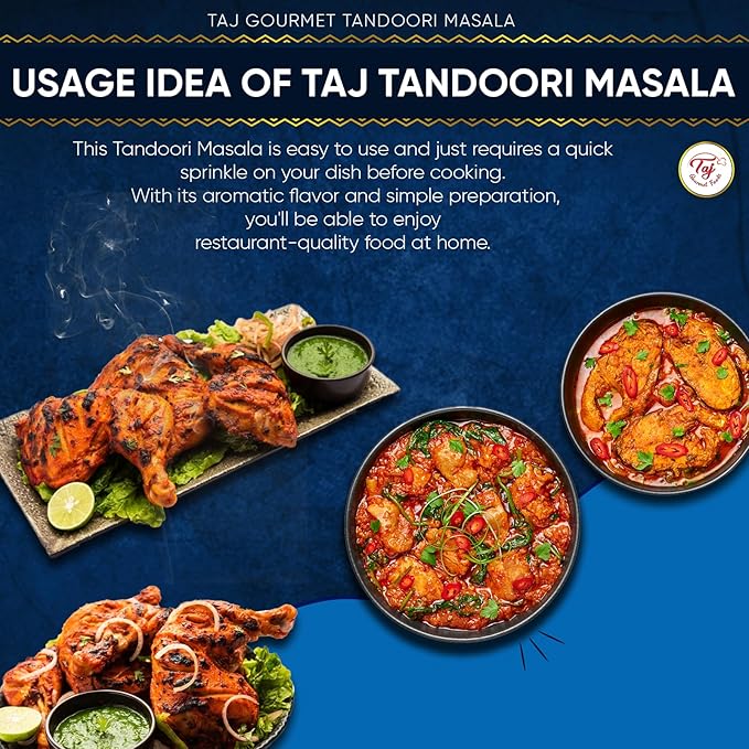 TAJ Tandoori Masala (Indian Spice Blend), 16-Ounce