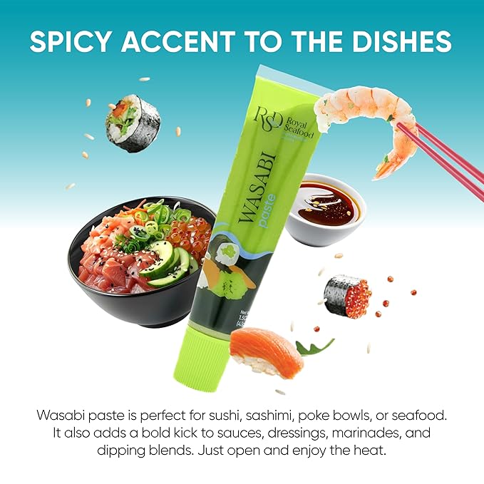 RSF ??Wasabi Paste Grade A 1.5 Oz (43gr) ??Premium Japanese Horseradish Root Paste ??Real Wasabi for Sushi, Sashimi & Sauces ??Authentic Japanese Seasoning & Sushi Ingredients