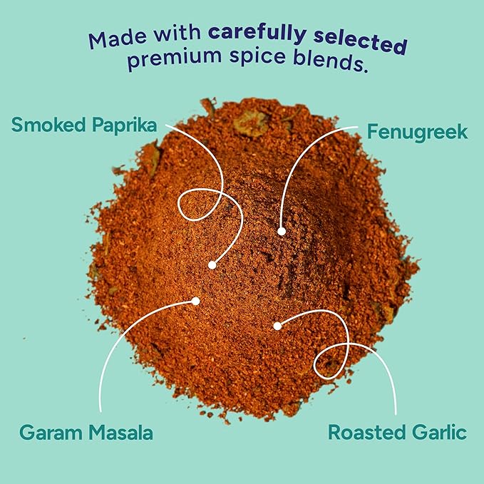 Fadwa Masala Tandoori Spice Mix - 4.5 oz Jar, Salt & Sugar Free, Non-Spicy Authentic Desi Spices for Pakistani & Indian Cooking, Curry, Garam Masala - No Artificial Ingredients - Gluten Free