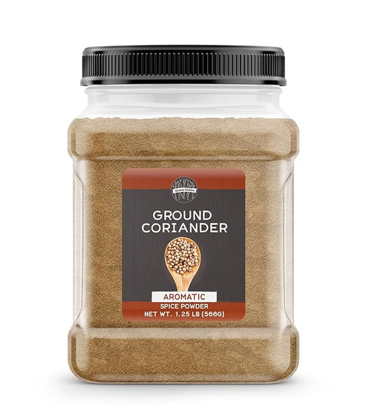 Birch & Meadow 1.25 lb of Ground Coriander Seed, Light Sweet Taste, Dry Rubs & Marinades