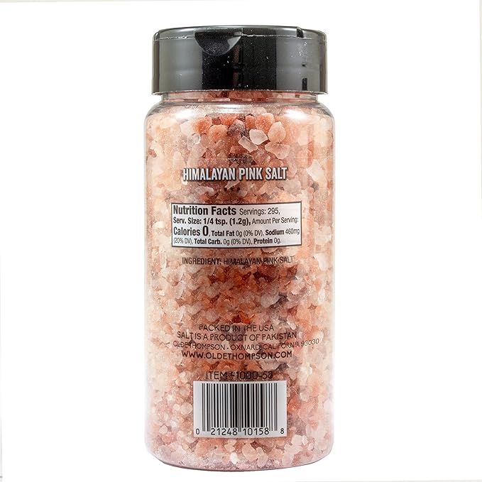 Olde Thompson Himalayan Pink Salt, Coarse Grain, Refill For Salt Grinders, 12.5 Ounce