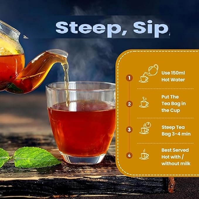 Goodwyn Assorted Herbal Tea Sampler Gift Set Box – 20 Tea Bags (Tulsi, Kahwa, Turmeric, Assam, Green, Lemon & More) | 10 Flavors x 2 Each |Premium Tea Collection in Reusable Tin| Individual bags